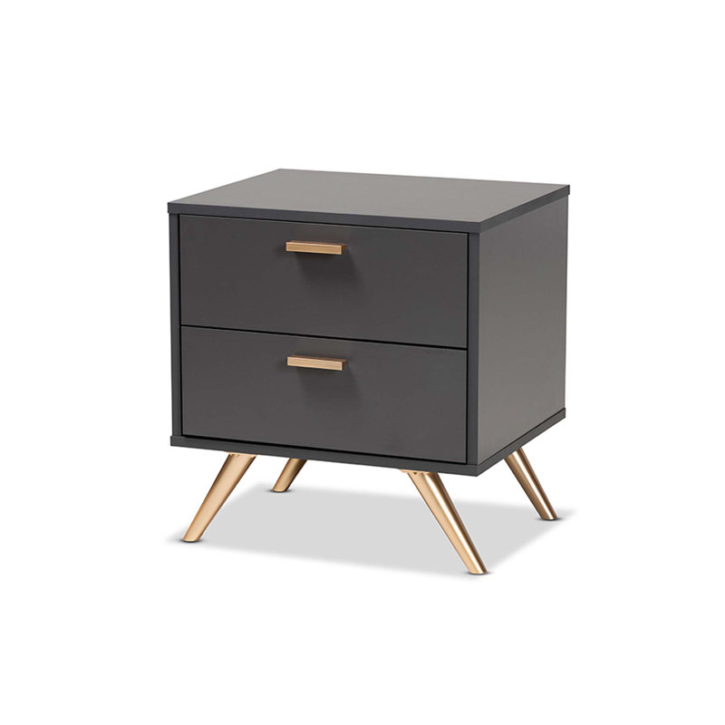 Table de chevet 2 tiroirs Caden Sheldon