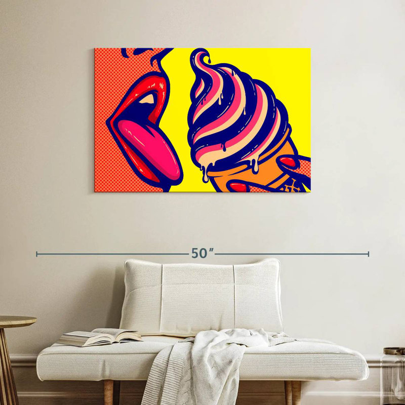 Yarlin Comic Ice Cream, 26" H x 39" W