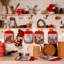 Ensemble de 12 porte-casseroles de Noël avec poche, mitaines de four résistantes à la chaleur et coussinets chauds pour la cuisson, accessoires de cuisine rétro de Noël