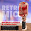 5 Core Retro Dynamic Vocal Iconic Microphone Vintage Style Classic Cardioid Unidirectional Mic