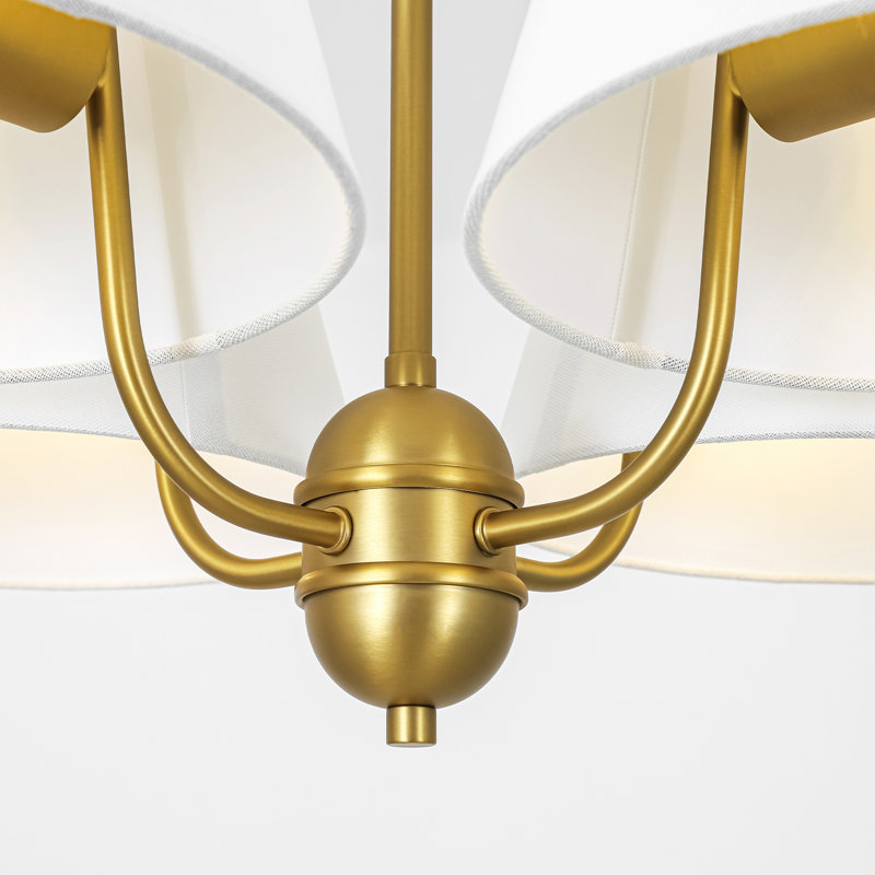 Lustre classique en tissu 4 lumières