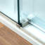 Porte de douche coulissante simple sans cadre WOODBRIDGE de 56 à 60 po de largeur x 80 po de hauteur avec verre trempé transparent de 3/8 po (10 mm)-125048352