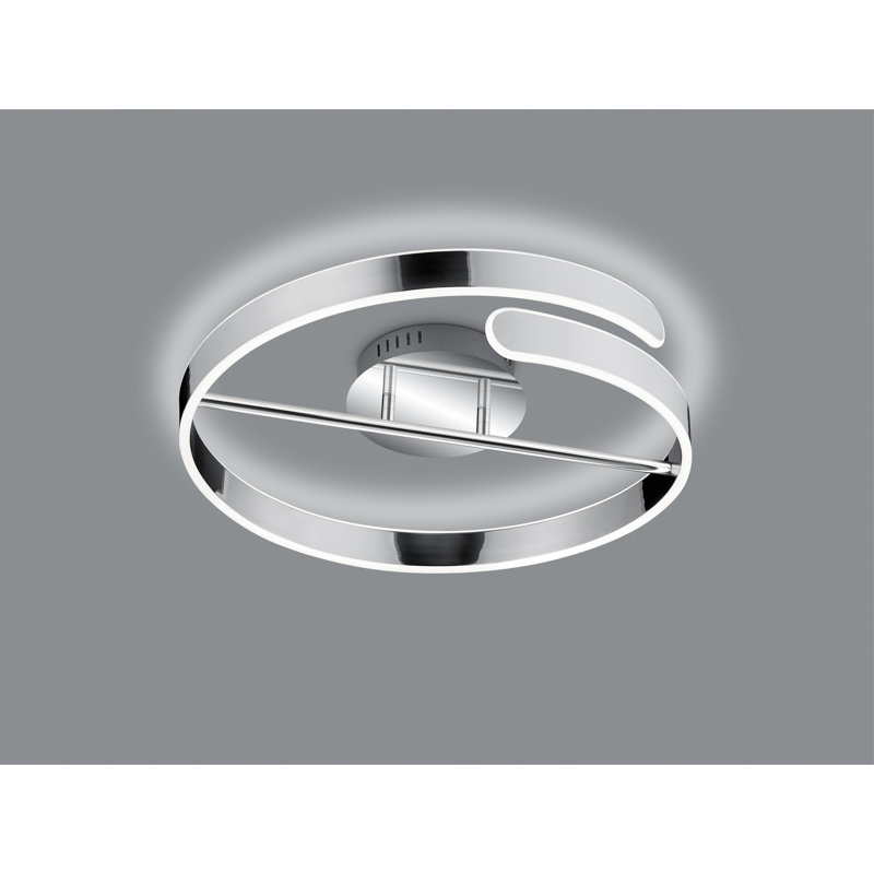 Agrim 1-Light 50cm LED Flush Mount, Chrome