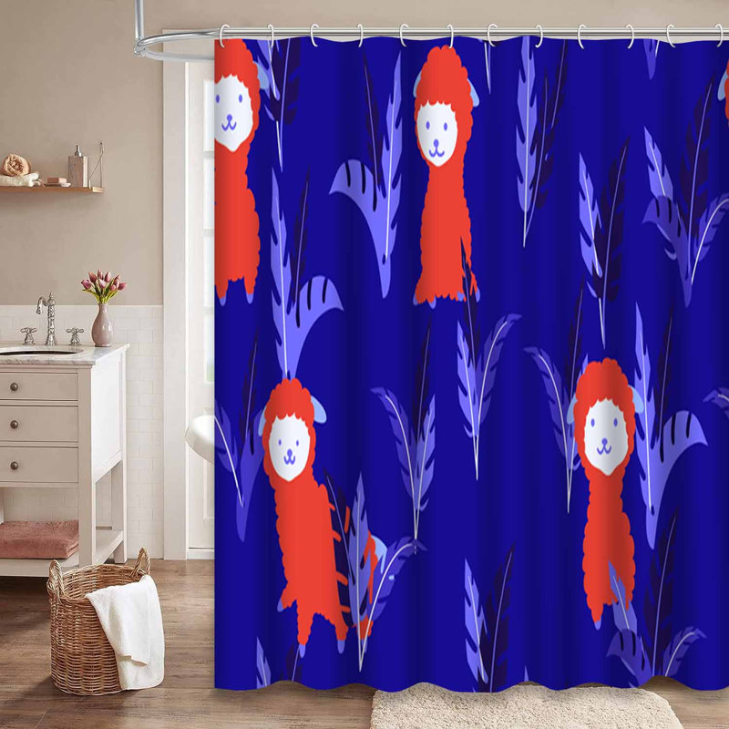 Rideau de douche imperméable avec 12 crochets, L 72 po x l 84 po