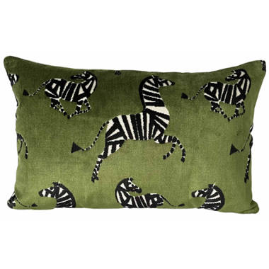 Set 2 Standard Animal Print Pillow Case Leopard Zebra Office Cushion A 