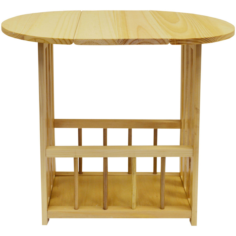 Solid Wood End Table, Natural
