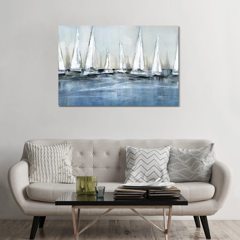 «Waiting for the Sun» par Susan Jill - reproduction d'art, H 32 po x l 48 po x 1,5 po, Toile tendue, Pas de tapis