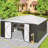 14 ft. W x 12 ft. D Outdoor Metal Shed Storage with Updated Frame Structure and Lockable Doors