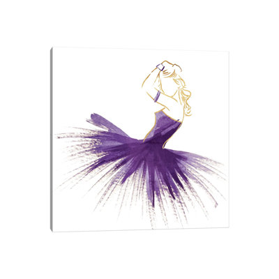«Purple Gold Attitude» par On Rei - impression d'art graphique