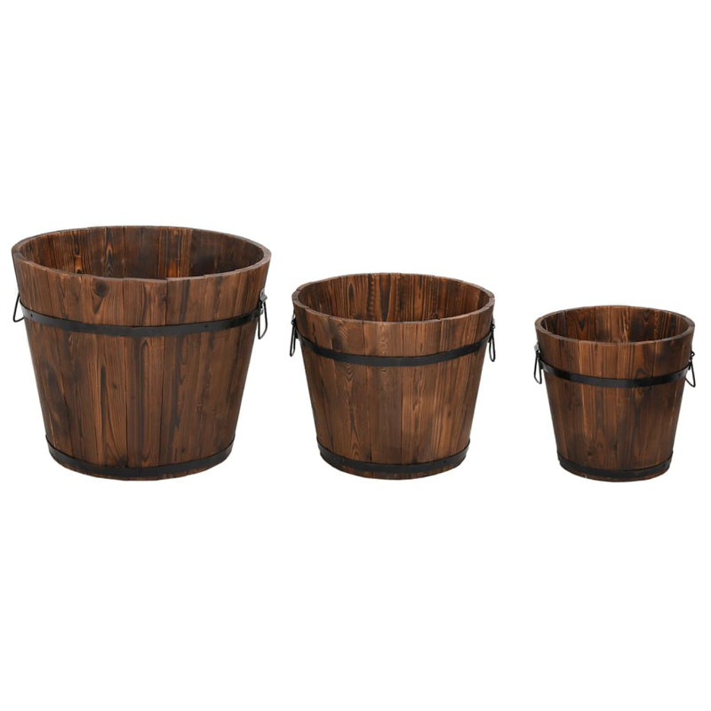 Clavier Wood Pot Planter