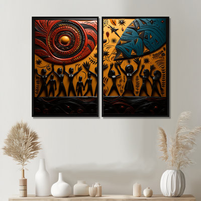Tavare - Orange Wall Art