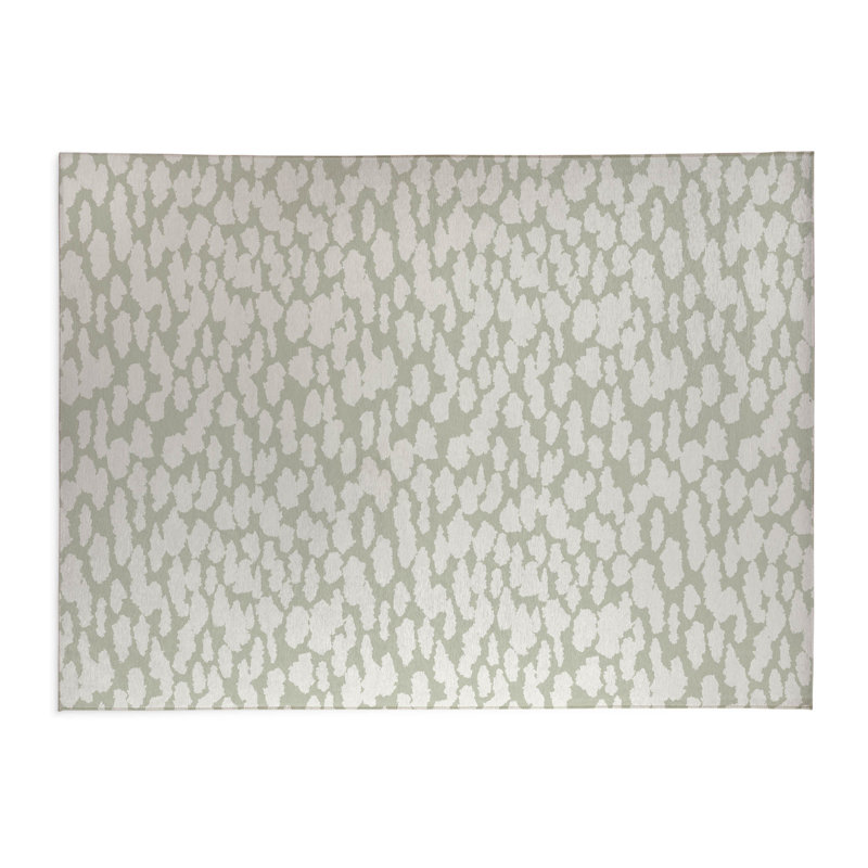 Tapis de bureau léger Animal Splat, L 7 pi x L 5 pi, Vert clair