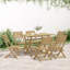 Acacia Solid Wood Patio Dining Set