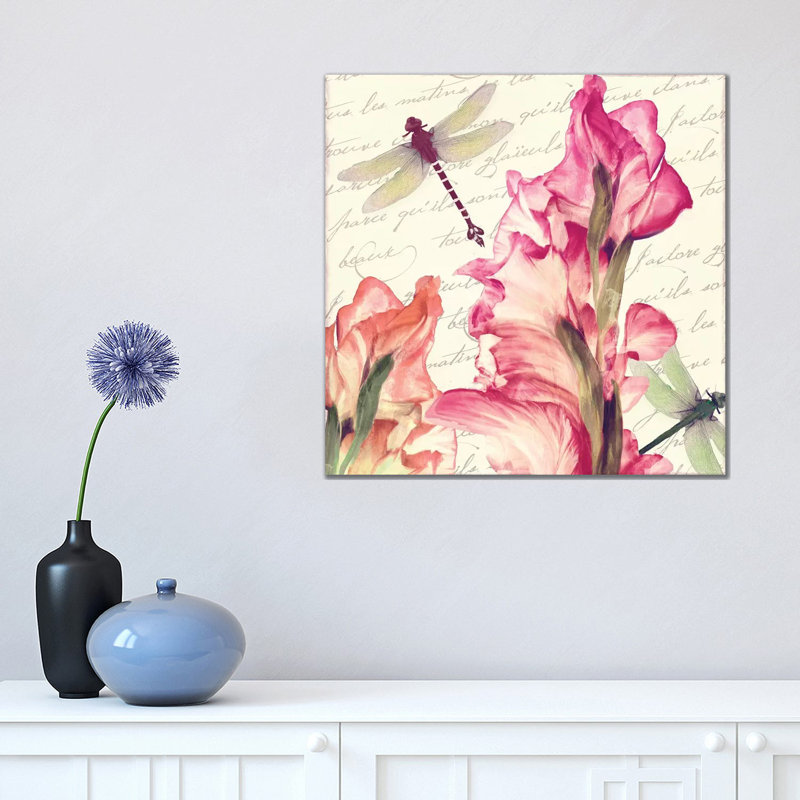 Dragonfly Morning I by Color Bakery - Wrapped Canvas Gallery-Wrapped Canvas Giclée, 45.72 cm H x 45.72 cm W
