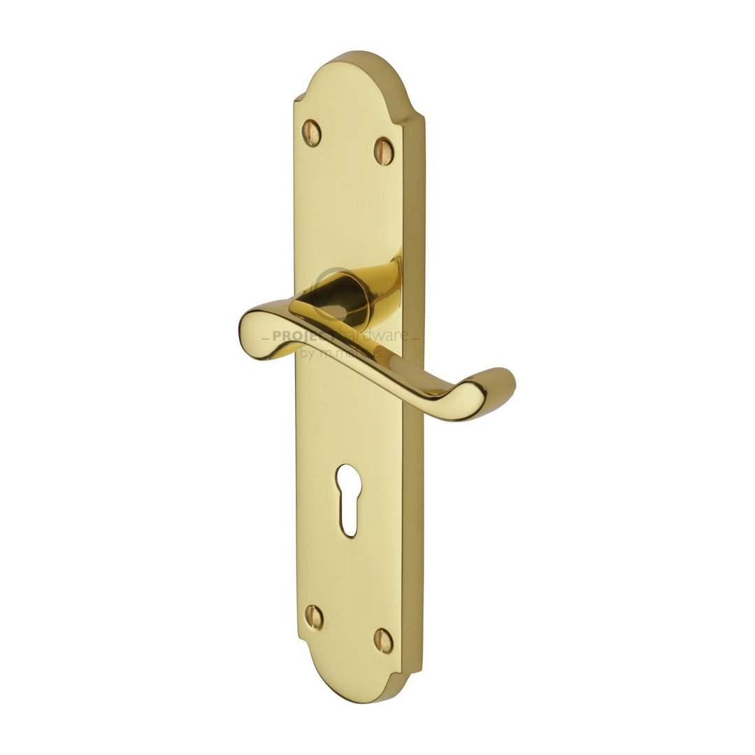Heritage Brass Project Hardware Door Handle Lever Lock Kensington Design
