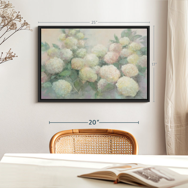 Annabelle Hydrangeas Canvas Print, 17" H x 25" W