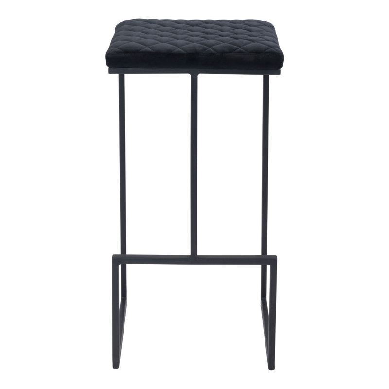 Chaise de bar 30 po en acier noir