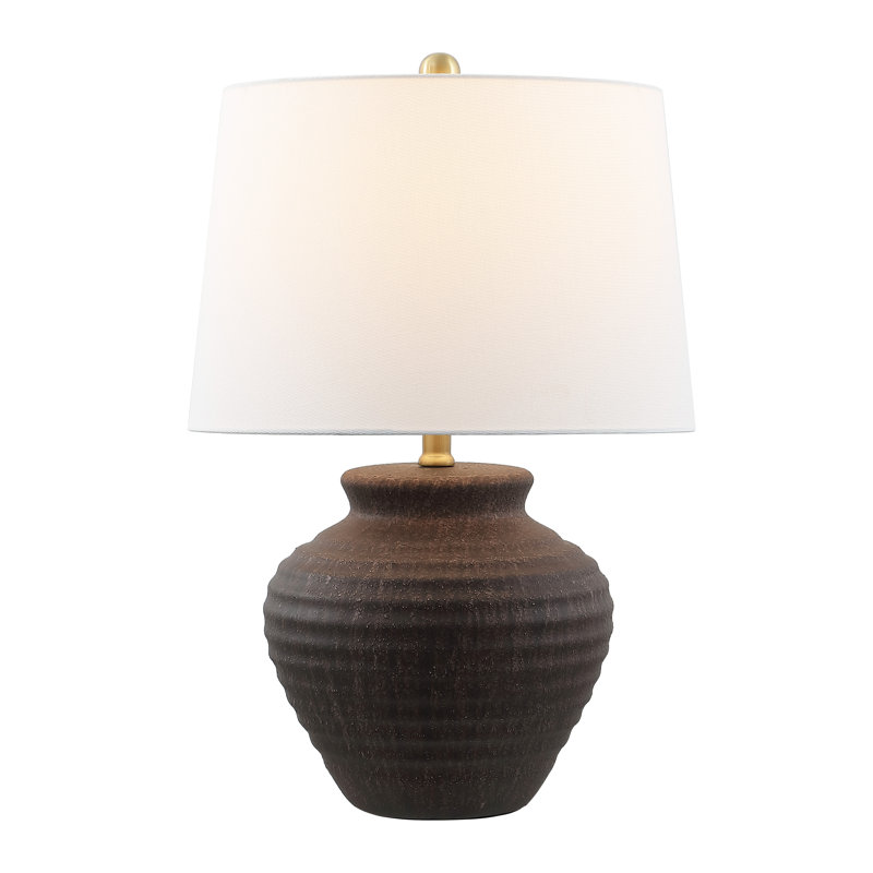 Adstock Ceramic Table Lamp, Dark Brown
