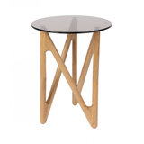 Naia Glass Single End Table