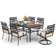 Jaress 6 - Person 60'' Long Dining Set with Cushions
