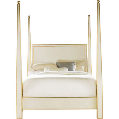 Abstract Solid Wood Four Poster Bed