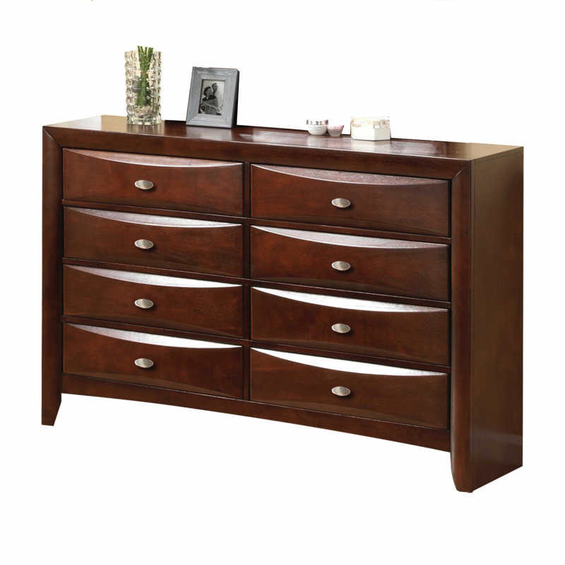 Houchins 8 Drawer 59" W Double Dresser, Espresso