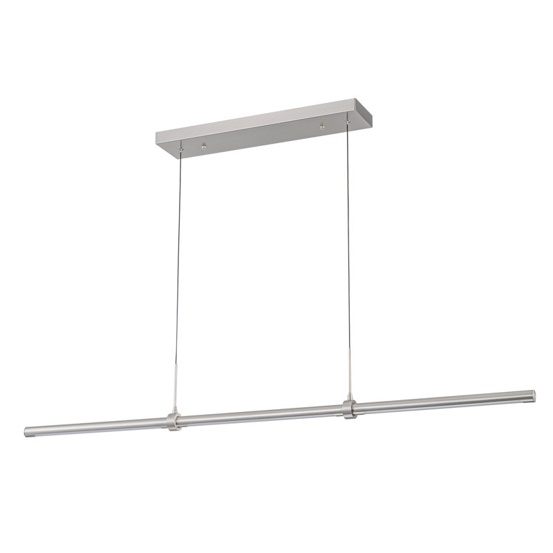 Ailah 3 - Light LED Kitchen Island Pendant, Nickel