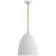 Elliot Medium Dome Pendant in Matte White