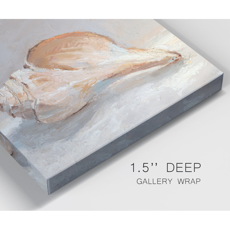 «Impressionist Shell Study III», reproduction d'art sur toile tendue, H 16 po x l 16 po x P 1 po