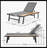 Outdoor Chaise Lounge Chair With Attached Wood Side Table, 1PC Durable Recliner, Weather-Resistant For Patio & Poolside-1354311071