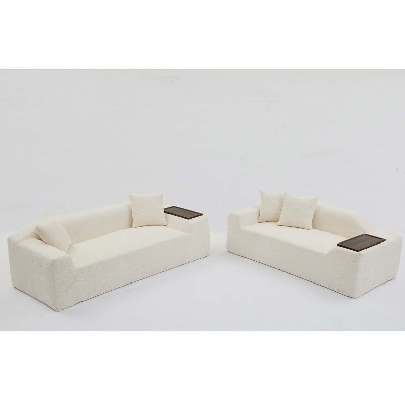 Ensemble de canapé moderne et confortable 2 pièces Boucle pour espaces de vie