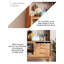 Armoire de rangement scandinave antique en bois massif