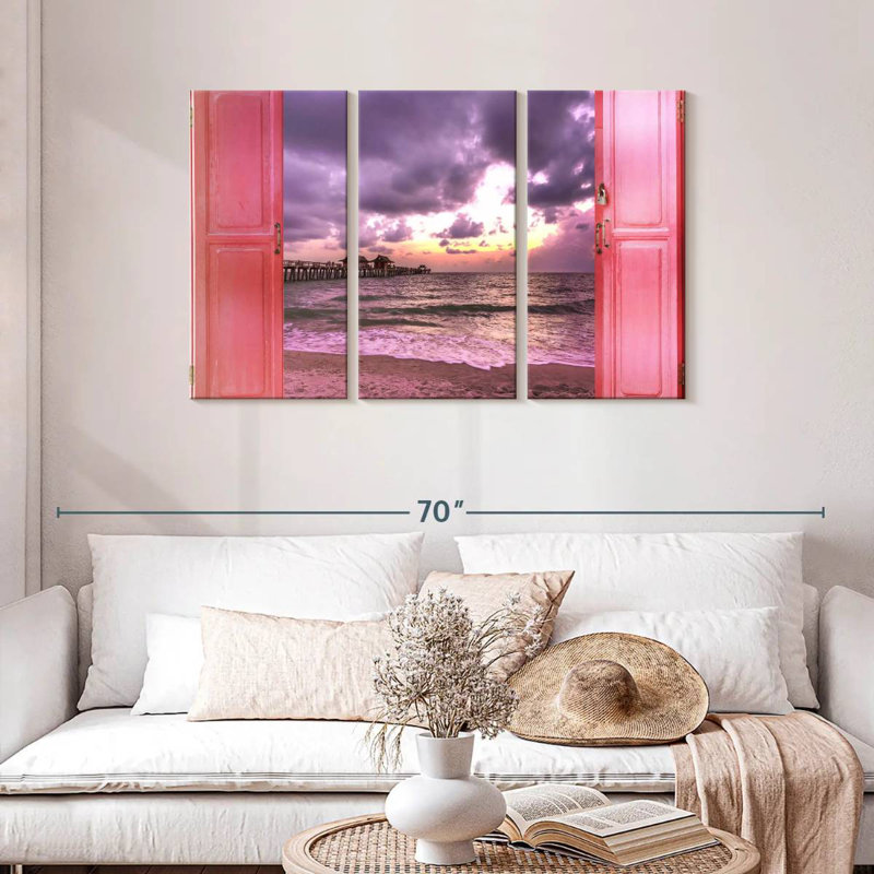 Gillard Window To Dramatic Beach, 28" H x 45" W