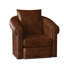Andre Leather Swivel Armchair-51384765-51384793