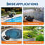 Pompe de piscine à double puissance haute performance GarveeHome - Pompe de circulation électrique 2 HP, auto-amorçante, moteur en cuivre robuste à vitesse unique avec panier-filtre, 100 gallons par minute - pour piscines hors terre / creusées