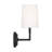 Thomas O'Brien Coughlin 1 Light Bathroom Bedroom Wall Fixture With White Linen Shade-1563002249