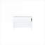 Lit double escamotable en pin massif massif avec charge USB et tablettes latérales amovibles, finition blanche pour chambre d'amis