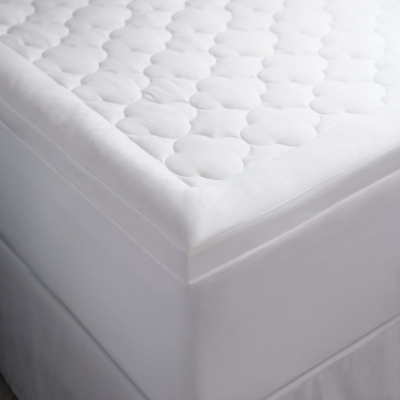 Protège-matelas matelassé en coton 2 po Billowy Clouds, L 80 po x l 60 po