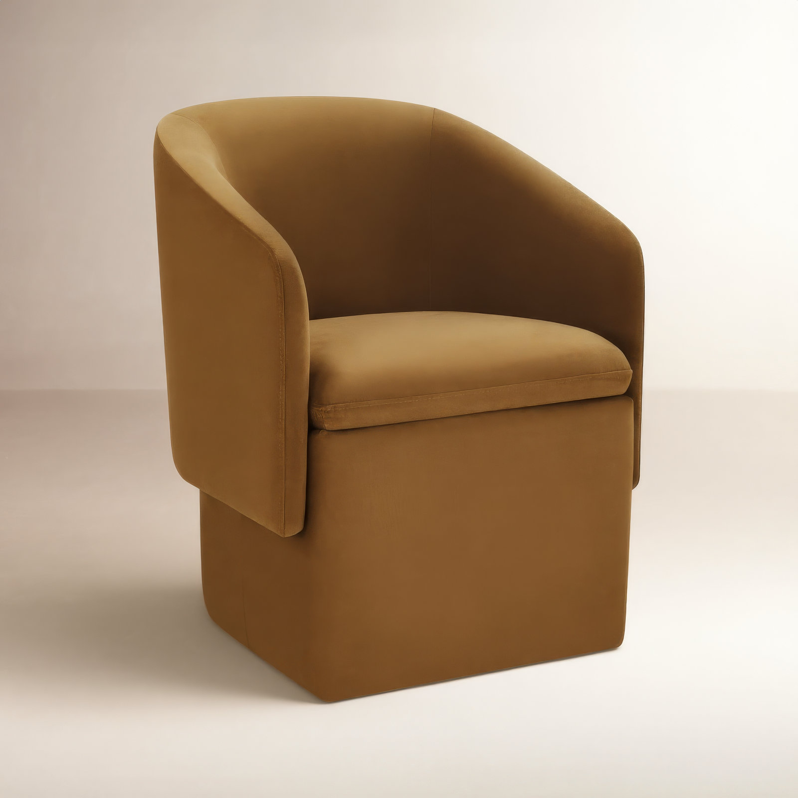Temara Dining Armchair, Soren Ochre Performance Velvet