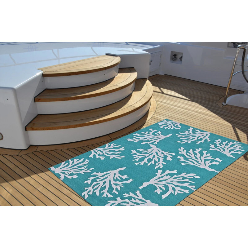 Ardi Performance Washable Floral Indoor / Outdoor Rug, Rectangle 2'7" x 4'11"