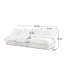 Canapé modulaire sans accoudoirs 3 places, canapé 3 places à assise profonde, tissu sans accoudoirs, tissu velours côtelé-1425176628