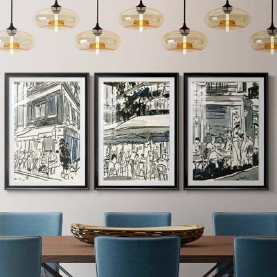 Aucoin de Larue I   -Custom Framed  Premium Print W Matt - 3 Pieces