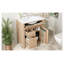Meuble-lavabo en bois massif et panneau de fibres à densité moyenne de 30 pouces avec lavabo et armoire de rangement