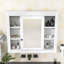 Armoire à pharmacie murale avec miroir et tablettes de rangement Yolandia-429879880