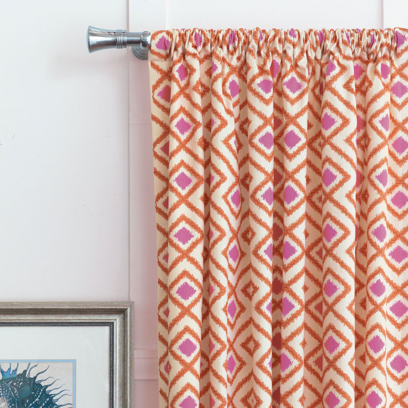 Niche Cotton Blend Room Darkening Curtain Single Panel, 48" W x 96" L
