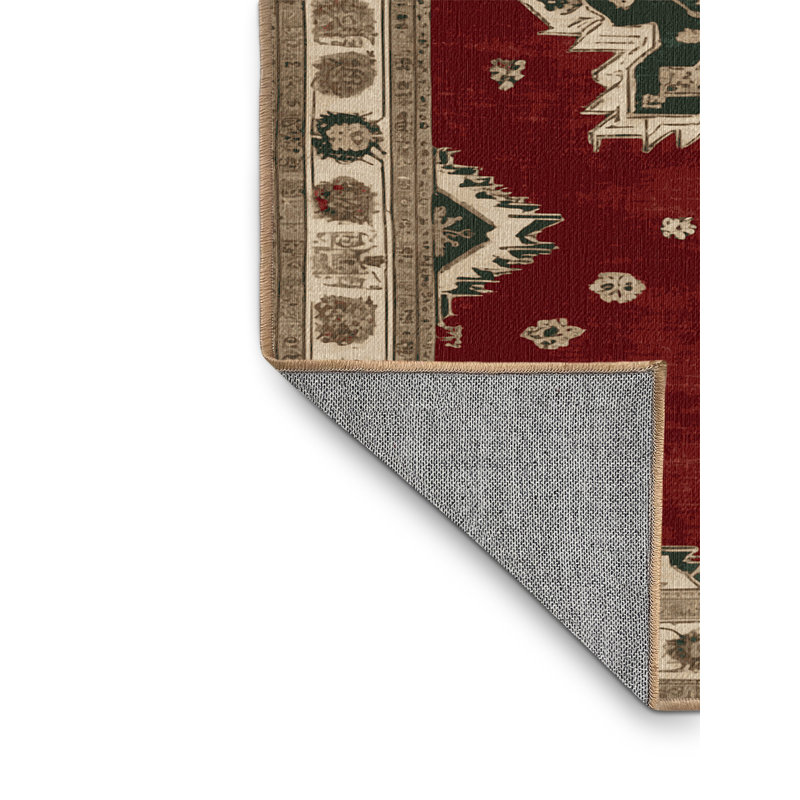 Tapis brun lavable à la machine, Tapis de couloir 2 pi x 4 pi