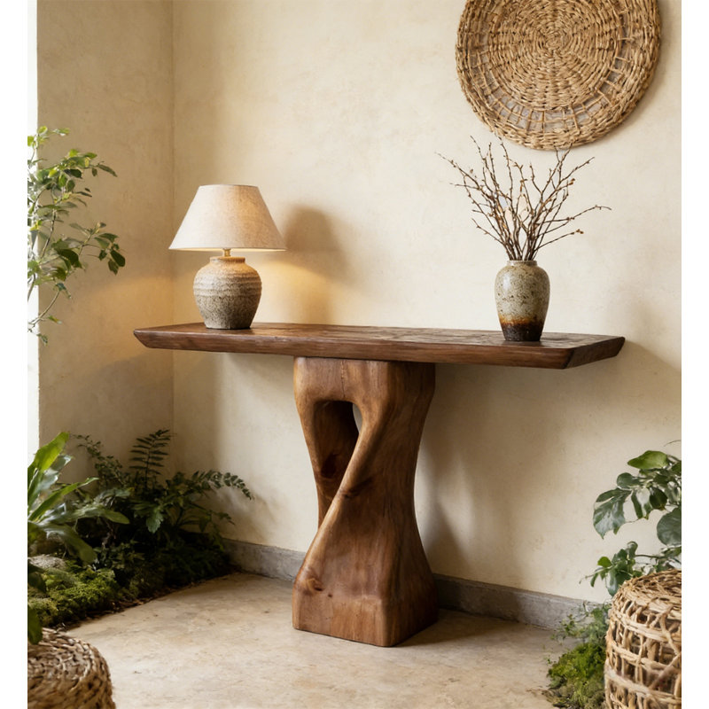 Console Sculptural, H 29,5 po x l 39,4 po x P 13,8 po