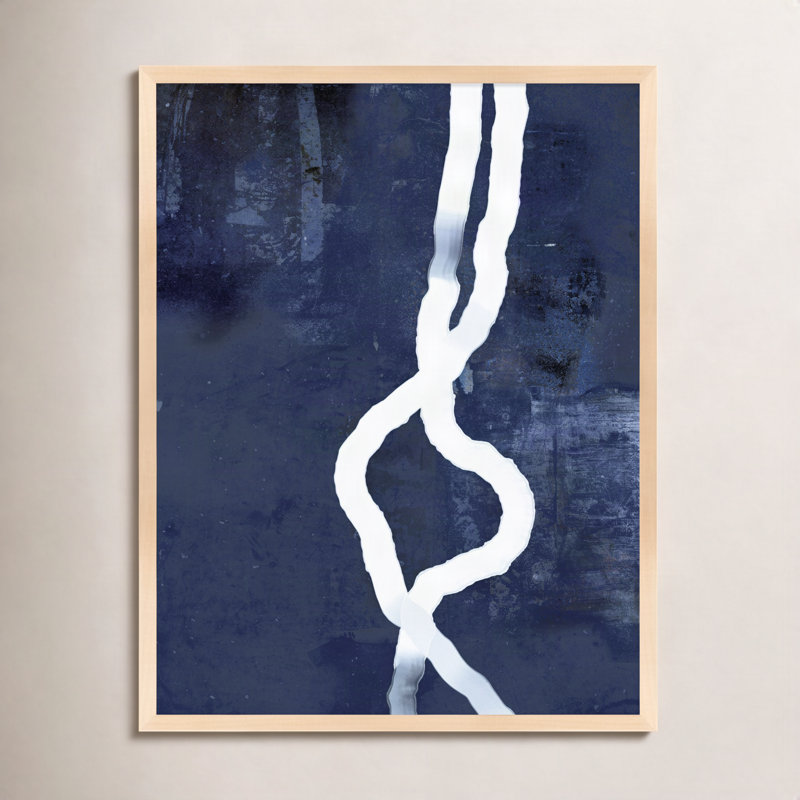 White Rope 3 Painting by Jacques Pilon, Brown, 30" H x 24" W