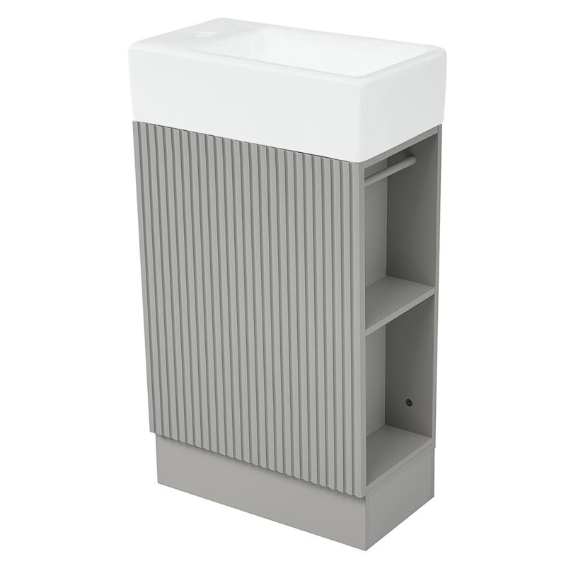 Bathroom Vanity With Sink, Gray