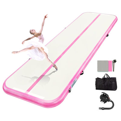 FIZITI 13ft Inflatable Gymnastics Tumbling Mat 4" Training Mat